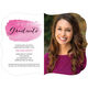 Pink Graduate Swash Photo Graduation Invitations Image 3 of 5